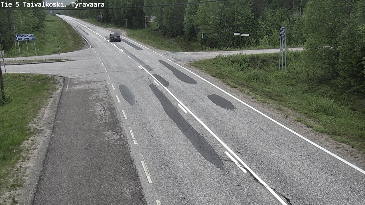 Kelikamerat Kuva Tie 5 Taivalkoski, Tyrävaara, Taivalkoski, Pohjois-Pohjanmaa