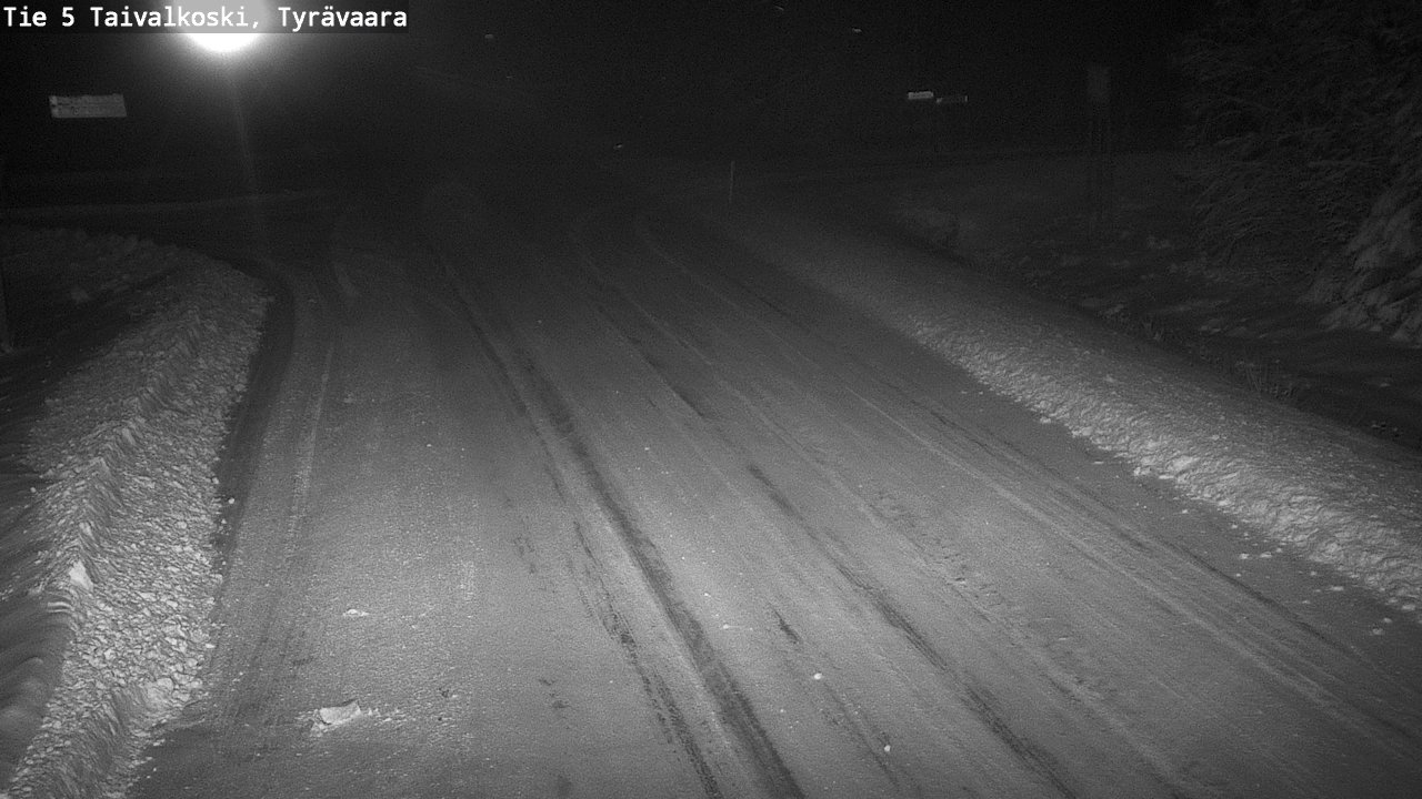 Weather Camera Image Road 5 Taivalkoski, Tyrävaara, Taivalkoski, Pohjois-Pohjanmaa