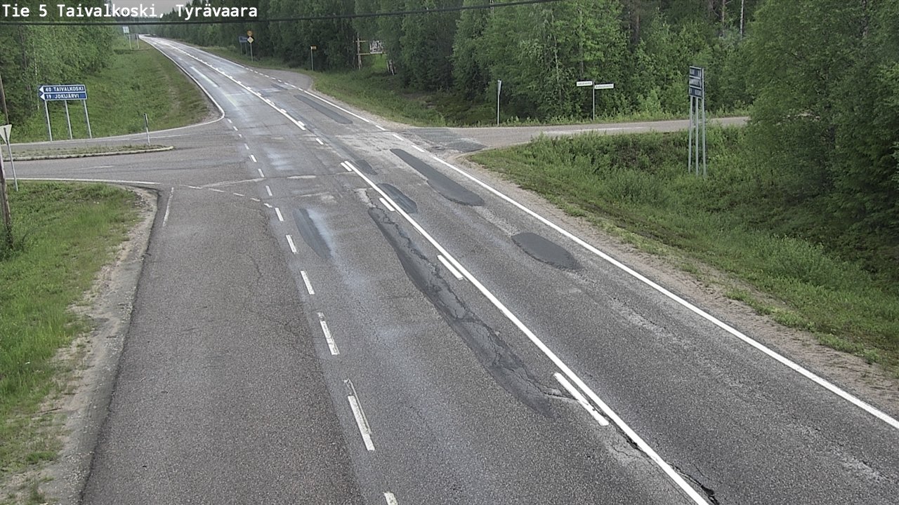 Kelikamerat Kuva Tie 5 Taivalkoski, Tyrävaara, Taivalkoski, Pohjois-Pohjanmaa