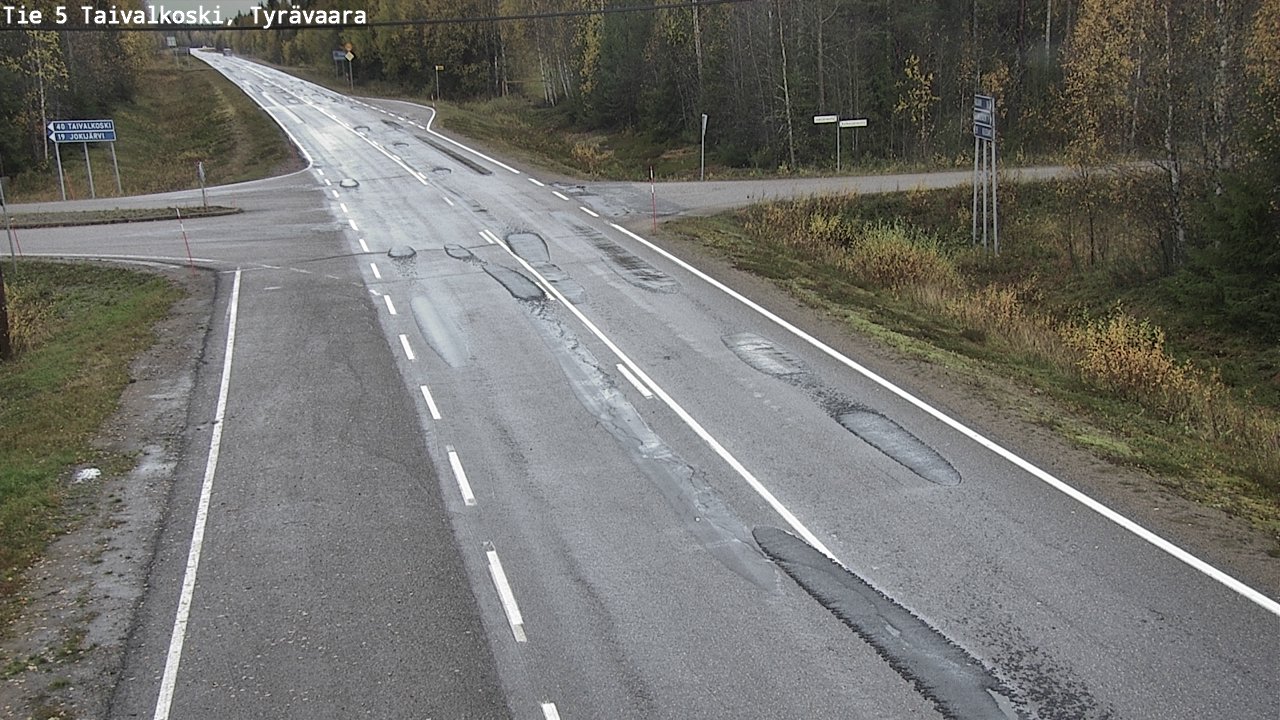 Kelikamerat Kuva Tie 5 Taivalkoski, Tyrävaara, Taivalkoski, Pohjois-Pohjanmaa