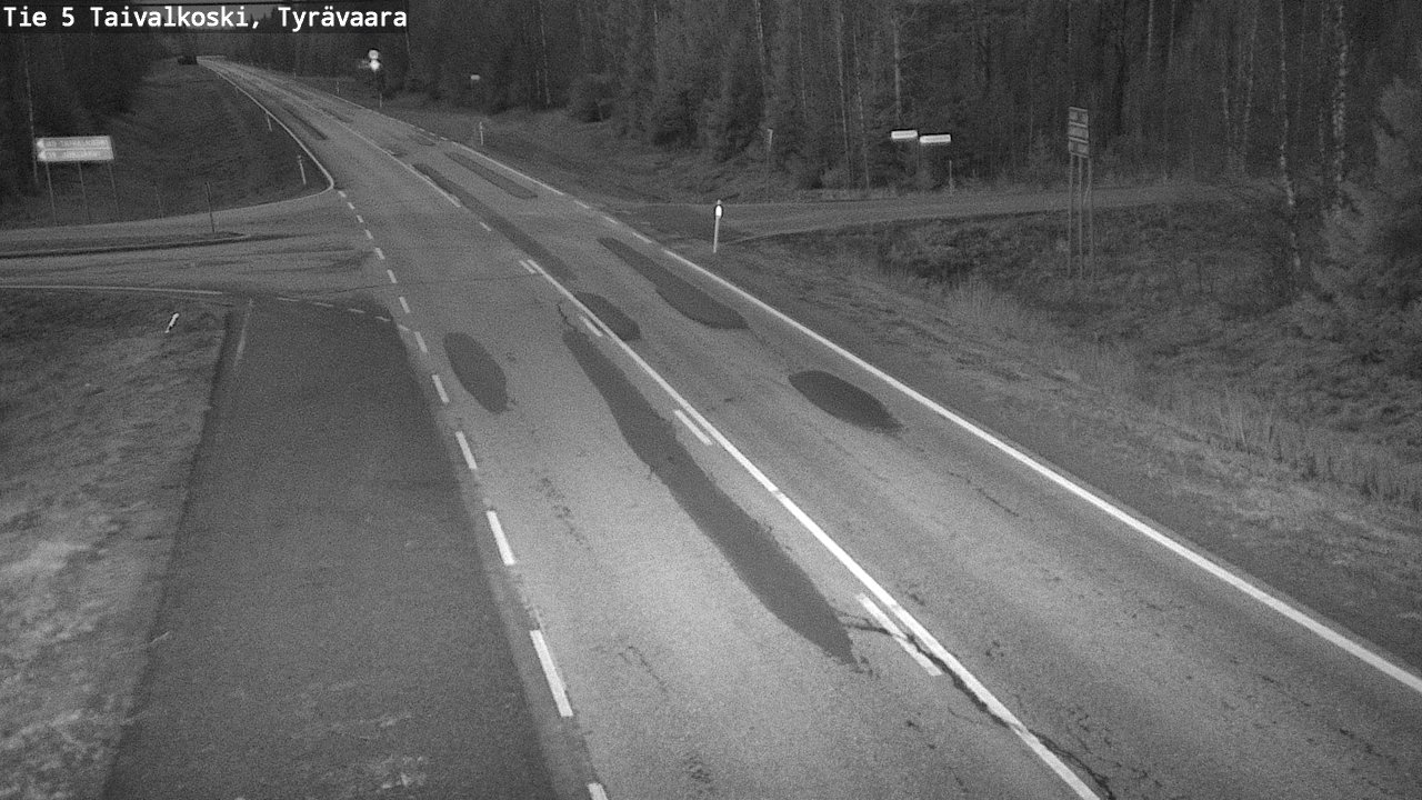 Kelikamerat Kuva Tie 5 Taivalkoski, Tyrävaara, Taivalkoski, Pohjois-Pohjanmaa