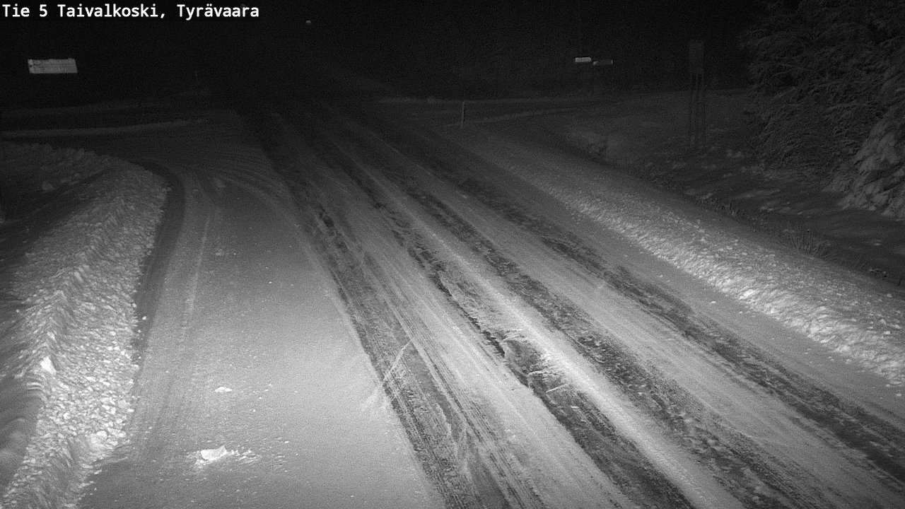 Weather Camera Image Väg 5 Taivalkoski, Tyrävaara, Taivalkoski, Pohjois-Pohjanmaa