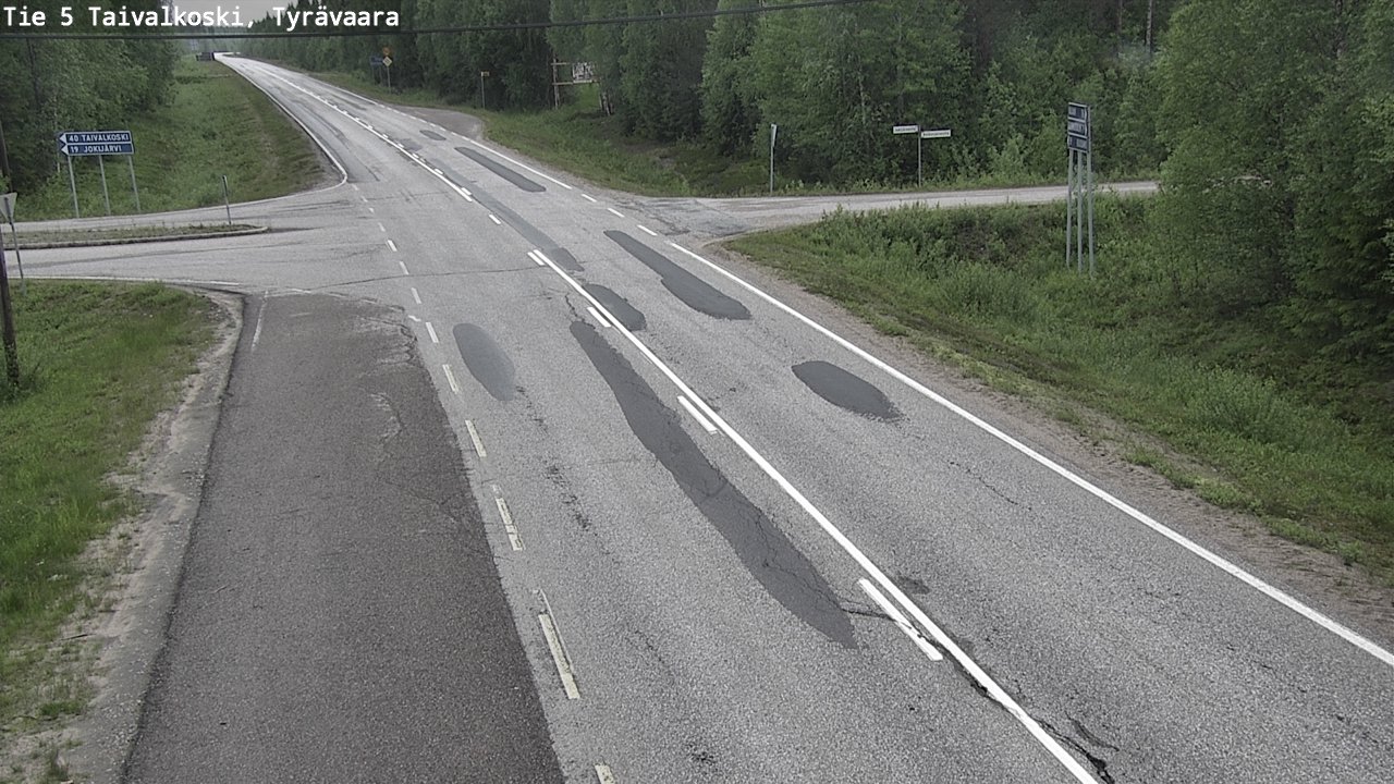 Kelikamerat Kuva Tie 5 Taivalkoski, Tyrävaara, Taivalkoski, Pohjois-Pohjanmaa