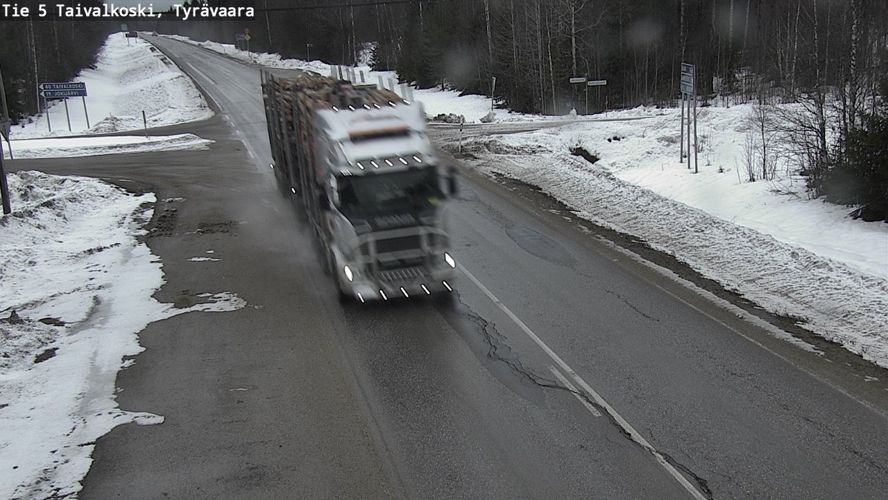 Kelikamerat Kuva Tie 5 Taivalkoski, Tyrävaara, Taivalkoski, Pohjois-Pohjanmaa