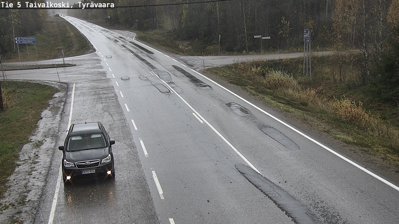 Kelikamerat Kuva Tie 5 Taivalkoski, Tyrävaara, Taivalkoski, Pohjois-Pohjanmaa