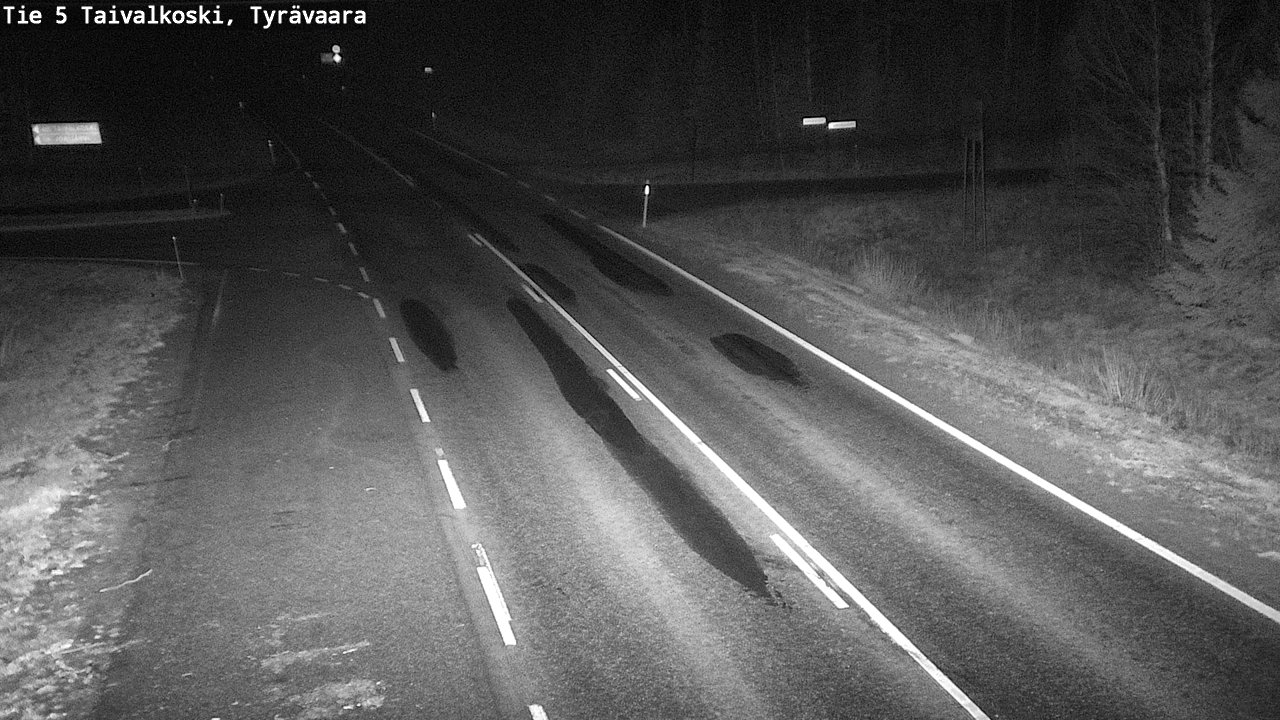 Kelikamerat Kuva Tie 5 Taivalkoski, Tyrävaara, Taivalkoski, Pohjois-Pohjanmaa