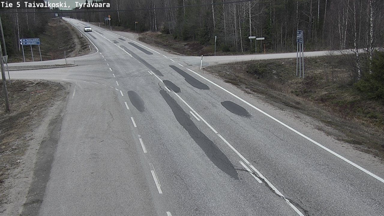 Kelikamerat Kuva Tie 5 Taivalkoski, Tyrävaara, Taivalkoski, Pohjois-Pohjanmaa