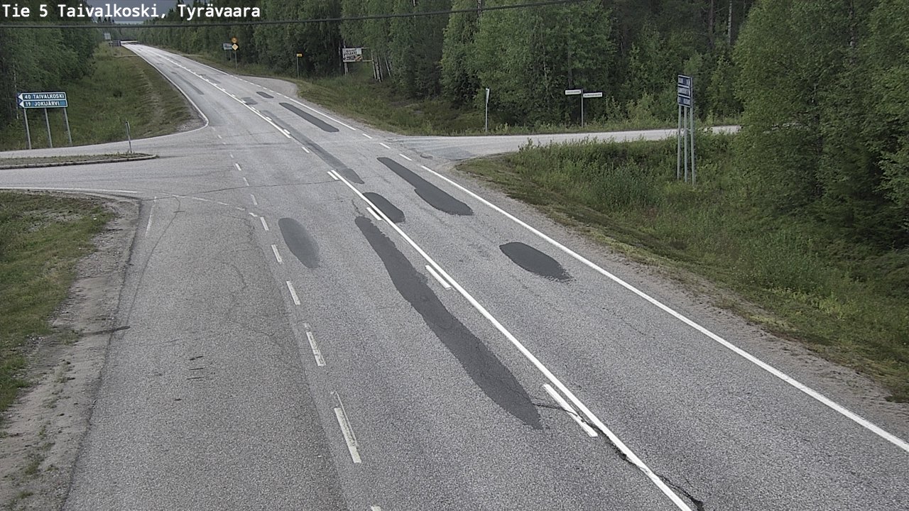 Kelikamerat Kuva Tie 5 Taivalkoski, Tyrävaara, Taivalkoski, Pohjois-Pohjanmaa