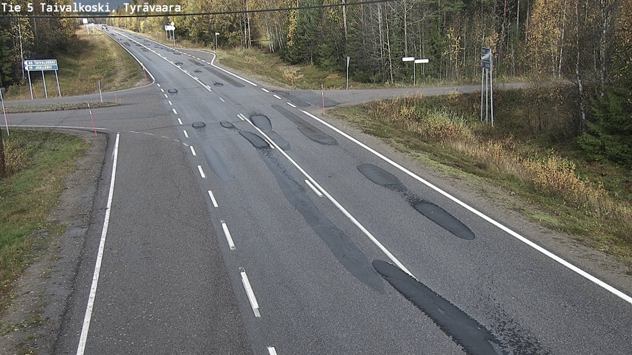 Kelikamerat Kuva Tie 5 Taivalkoski, Tyrävaara, Taivalkoski, Pohjois-Pohjanmaa
