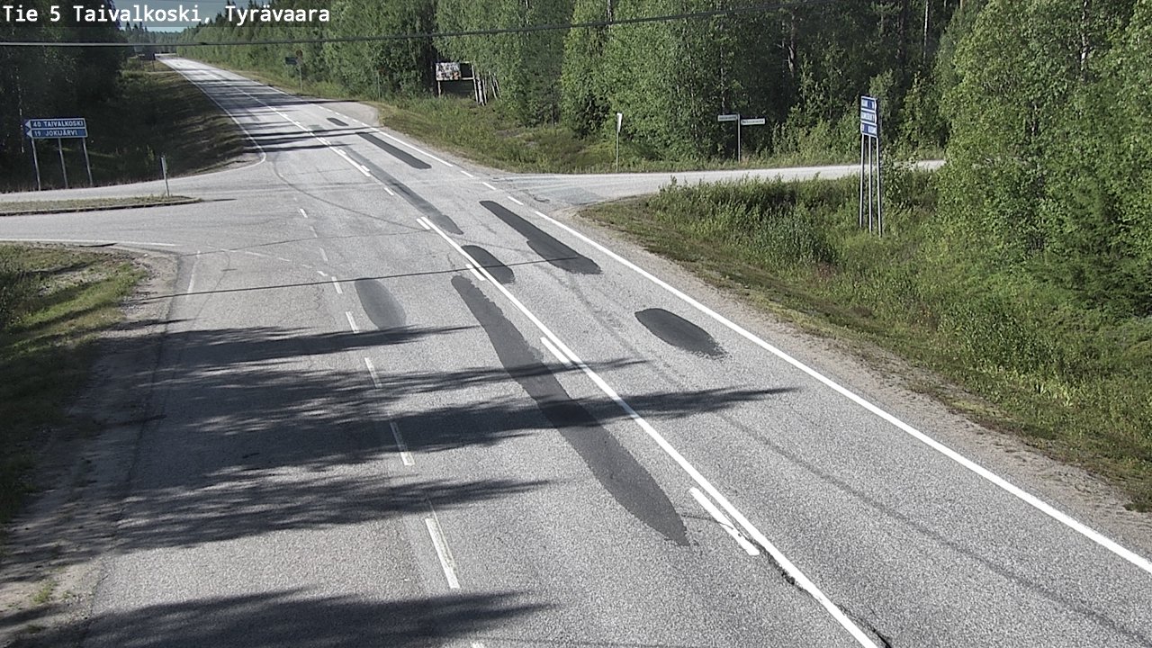 Kelikamerat Kuva Tie 5 Taivalkoski, Tyrävaara, Taivalkoski, Pohjois-Pohjanmaa