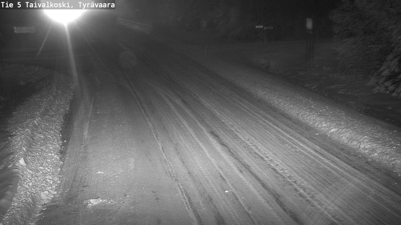 Weather Camera Image Road 5 Taivalkoski, Tyrävaara, Taivalkoski, Pohjois-Pohjanmaa