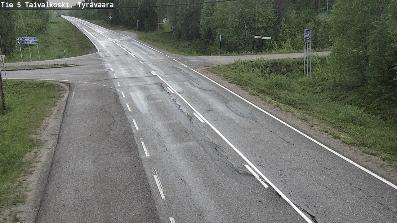 Kelikamerat Kuva Tie 5 Taivalkoski, Tyrävaara, Taivalkoski, Pohjois-Pohjanmaa