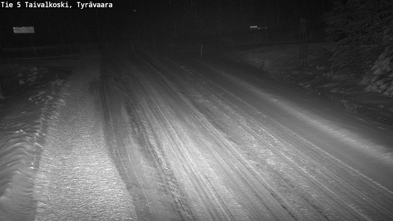 Weather Camera Image Road 5 Taivalkoski, Tyrävaara, Taivalkoski, Pohjois-Pohjanmaa