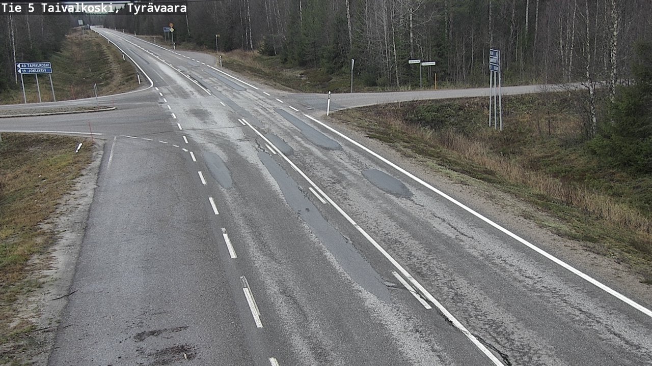 Kelikamerat Kuva Tie 5 Taivalkoski, Tyrävaara, Taivalkoski, Pohjois-Pohjanmaa