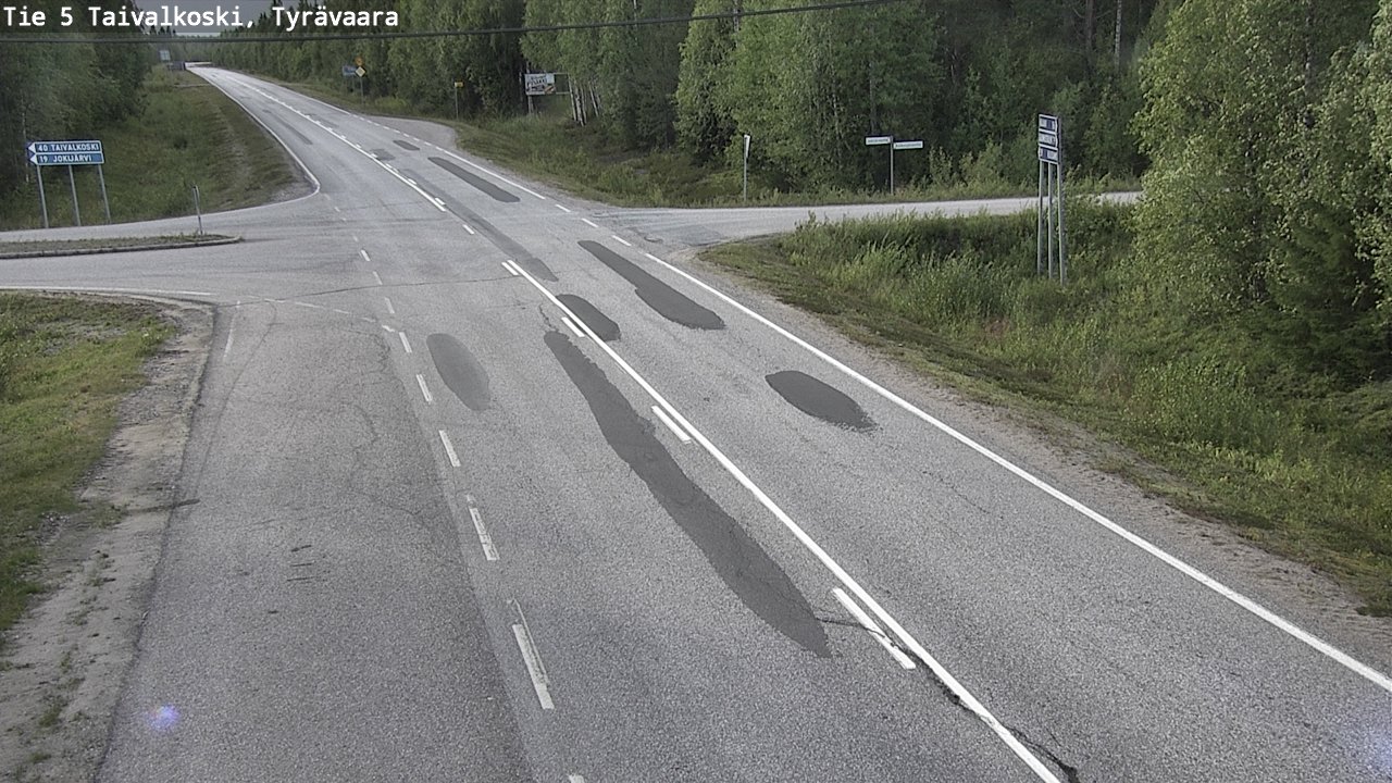 Kelikamerat Kuva Tie 5 Taivalkoski, Tyrävaara, Taivalkoski, Pohjois-Pohjanmaa