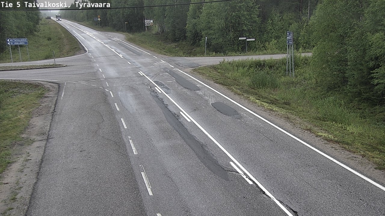 Kelikamerat Kuva Tie 5 Taivalkoski, Tyrävaara, Taivalkoski, Pohjois-Pohjanmaa