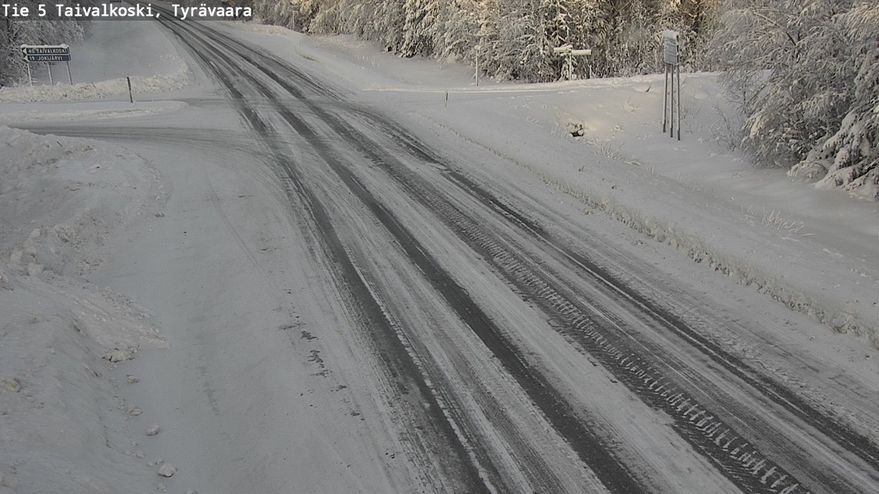 Kelikamerat Kuva Tie 5 Taivalkoski, Tyrävaara, Taivalkoski, Pohjois-Pohjanmaa