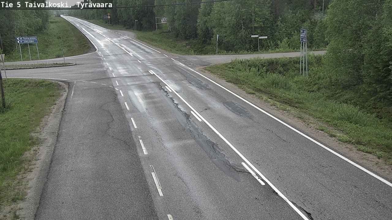 Kelikamerat Kuva Tie 5 Taivalkoski, Tyrävaara, Taivalkoski, Pohjois-Pohjanmaa