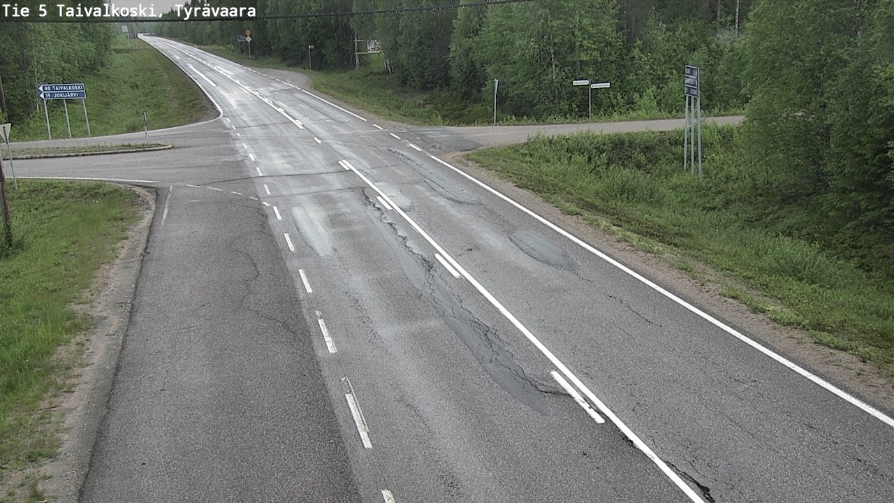 Kelikamerat Kuva Tie 5 Taivalkoski, Tyrävaara, Taivalkoski, Pohjois-Pohjanmaa