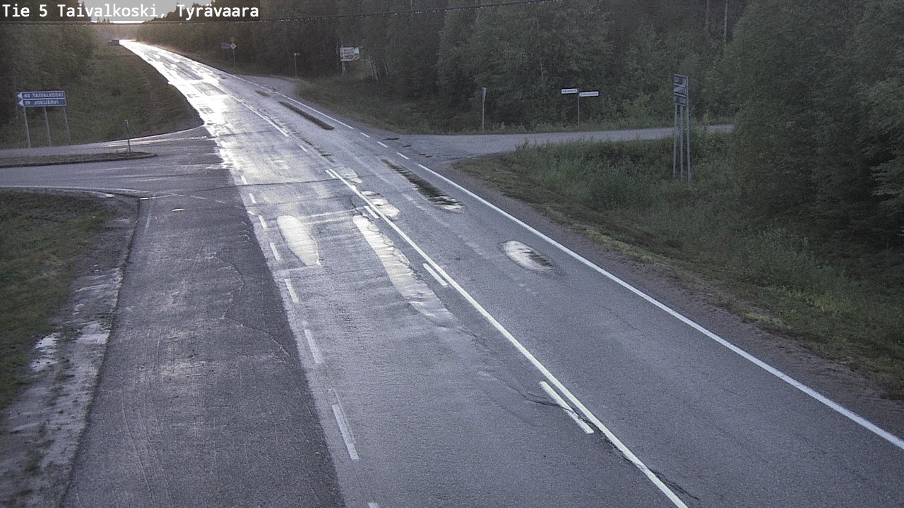 Kelikamerat Kuva Tie 5 Taivalkoski, Tyrävaara, Taivalkoski, Pohjois-Pohjanmaa