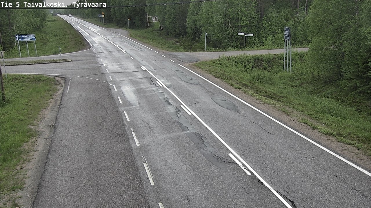 Kelikamerat Kuva Tie 5 Taivalkoski, Tyrävaara, Taivalkoski, Pohjois-Pohjanmaa