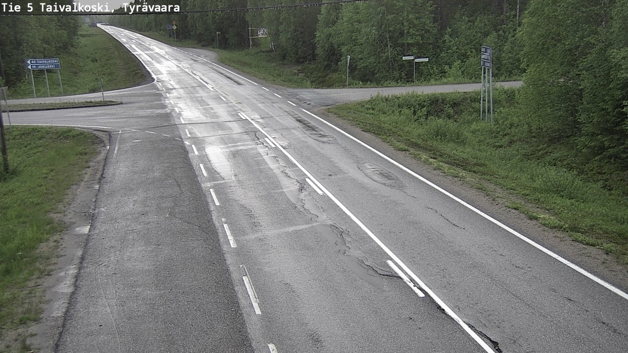 Kelikamerat Kuva Tie 5 Taivalkoski, Tyrävaara, Taivalkoski, Pohjois-Pohjanmaa
