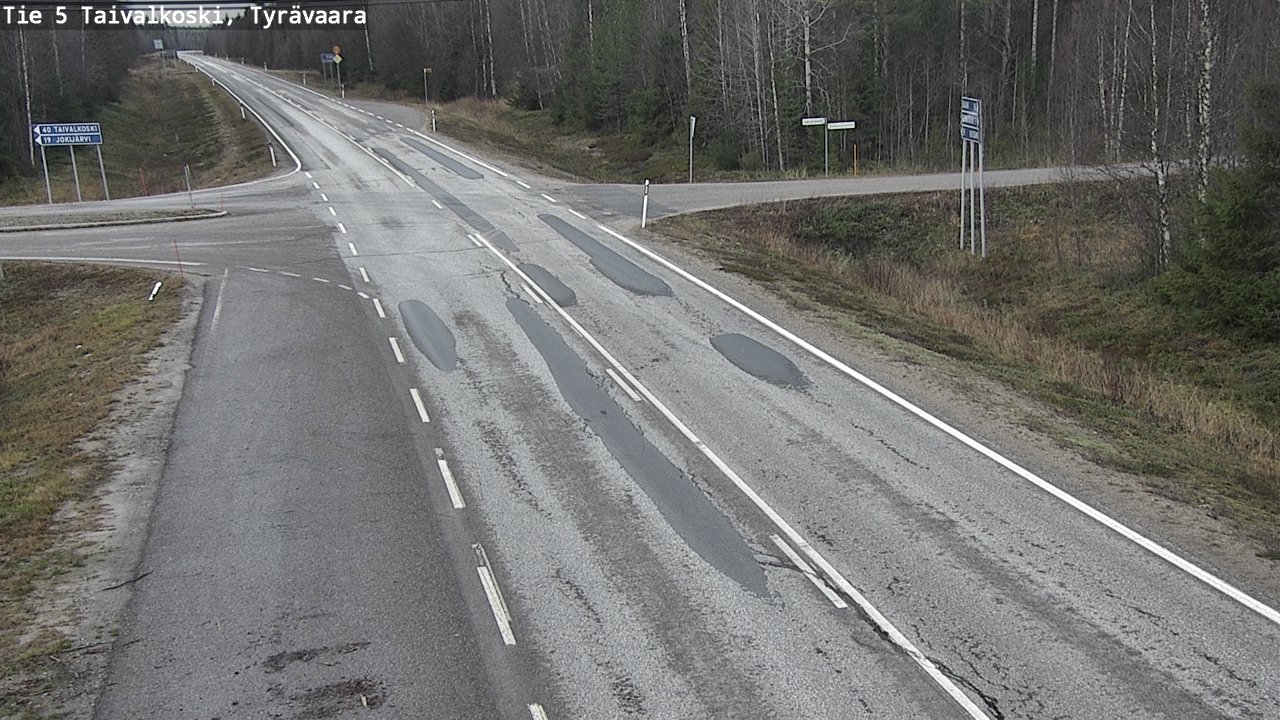 Kelikamerat Kuva Tie 5 Taivalkoski, Tyrävaara, Taivalkoski, Pohjois-Pohjanmaa