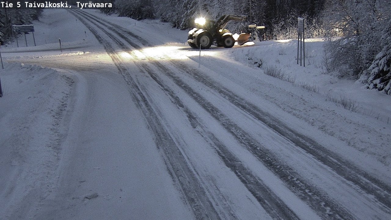 Weather Camera Image Road 5 Taivalkoski, Tyrävaara, Taivalkoski, Pohjois-Pohjanmaa