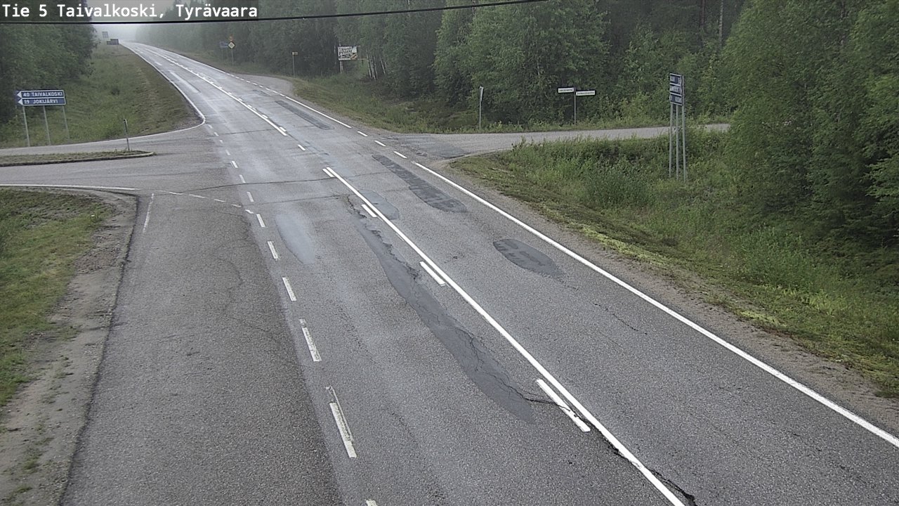 Kelikamerat Kuva Tie 5 Taivalkoski, Tyrävaara, Taivalkoski, Pohjois-Pohjanmaa