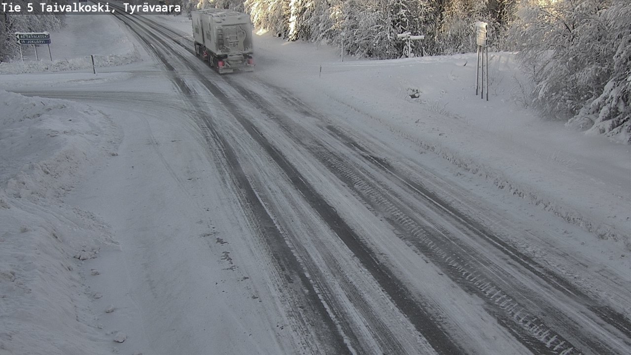 Kelikamerat Kuva Tie 5 Taivalkoski, Tyrävaara, Taivalkoski, Pohjois-Pohjanmaa