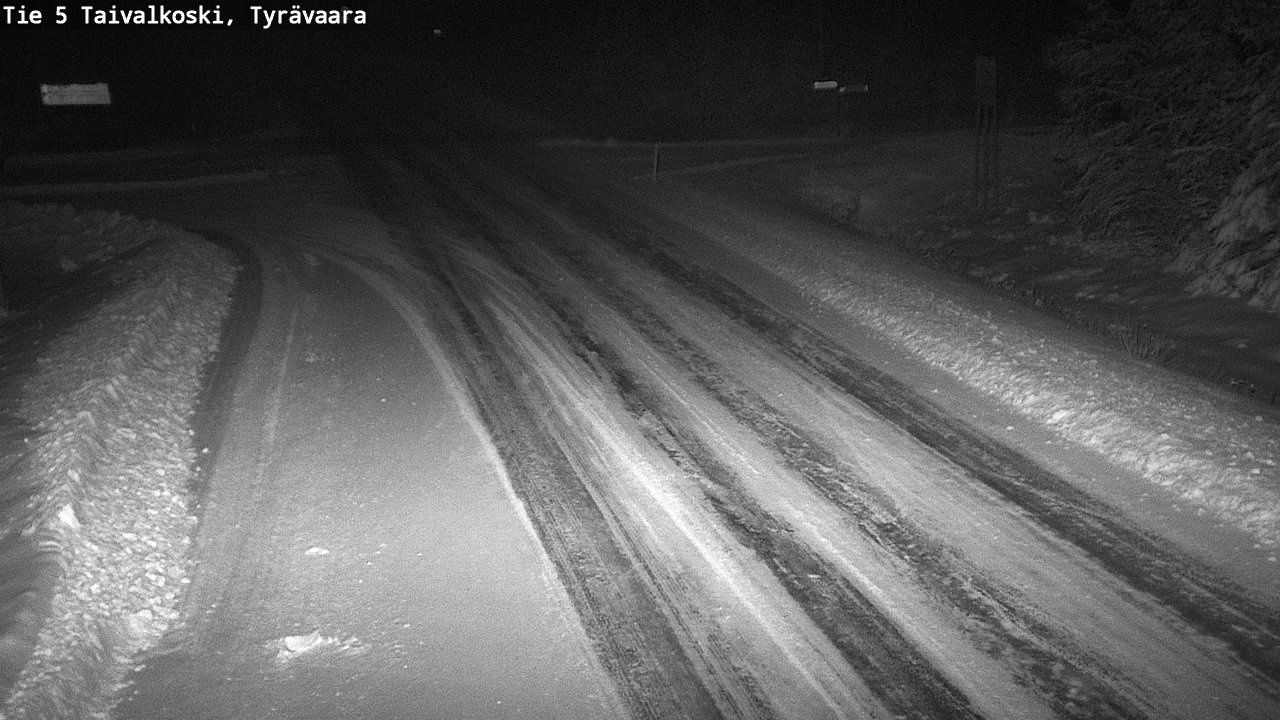 Weather Camera Image Väg 5 Taivalkoski, Tyrävaara, Taivalkoski, Pohjois-Pohjanmaa