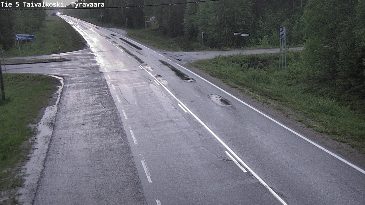 Kelikamerat Kuva Tie 5 Taivalkoski, Tyrävaara, Taivalkoski, Pohjois-Pohjanmaa
