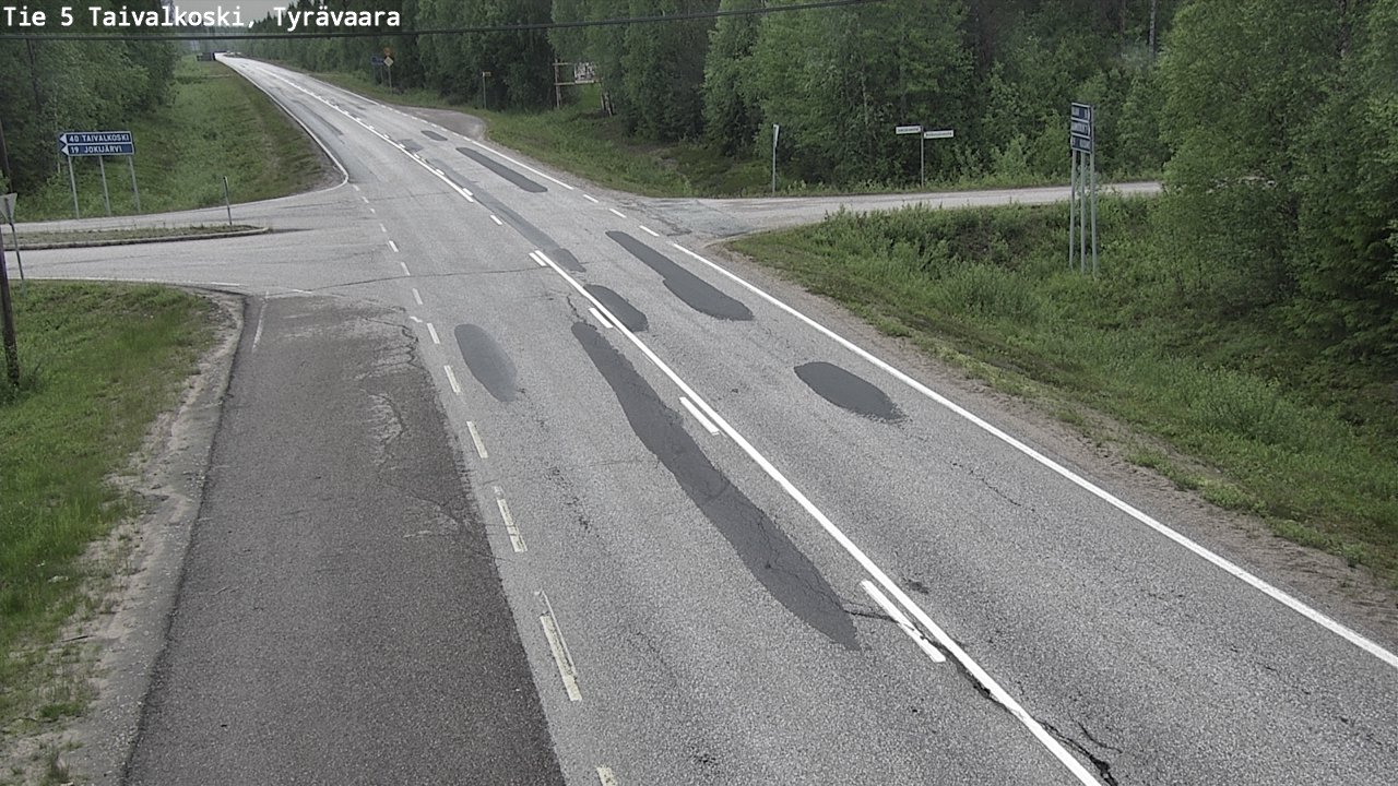 Kelikamerat Kuva Tie 5 Taivalkoski, Tyrävaara, Taivalkoski, Pohjois-Pohjanmaa