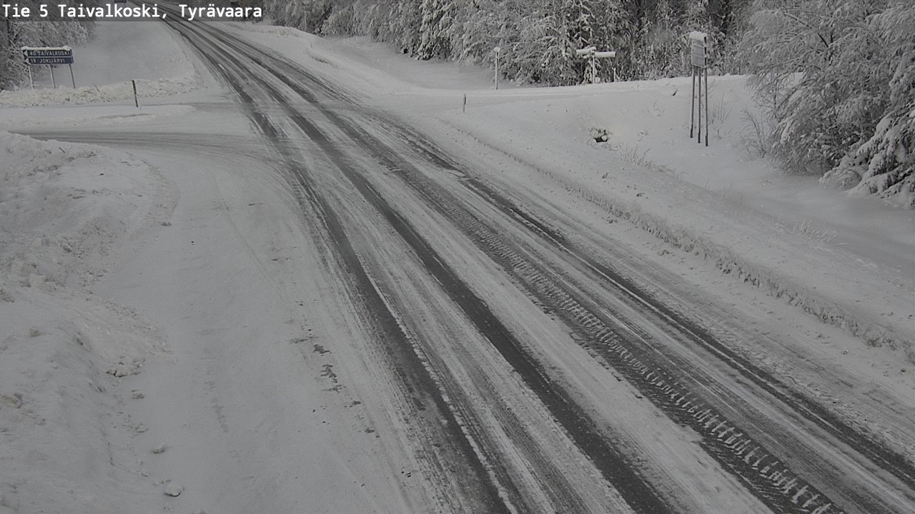Kelikamerat Kuva Tie 5 Taivalkoski, Tyrävaara, Taivalkoski, Pohjois-Pohjanmaa