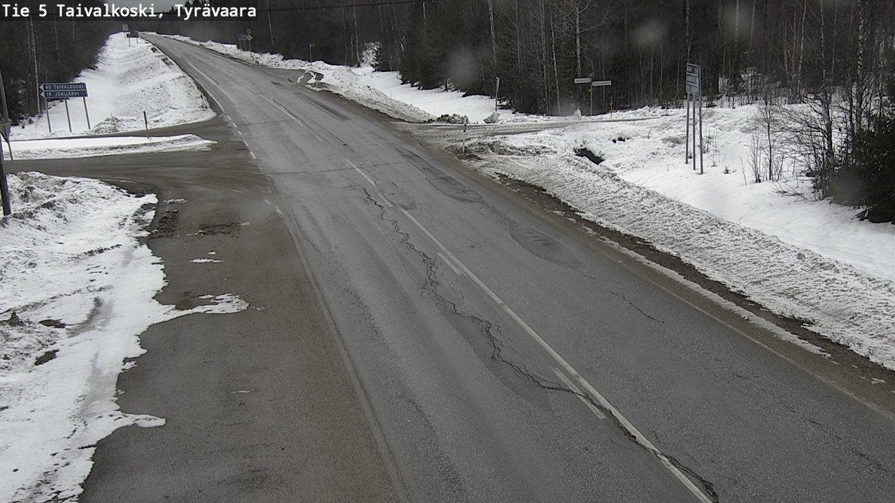 Kelikamerat Kuva Tie 5 Taivalkoski, Tyrävaara, Taivalkoski, Pohjois-Pohjanmaa