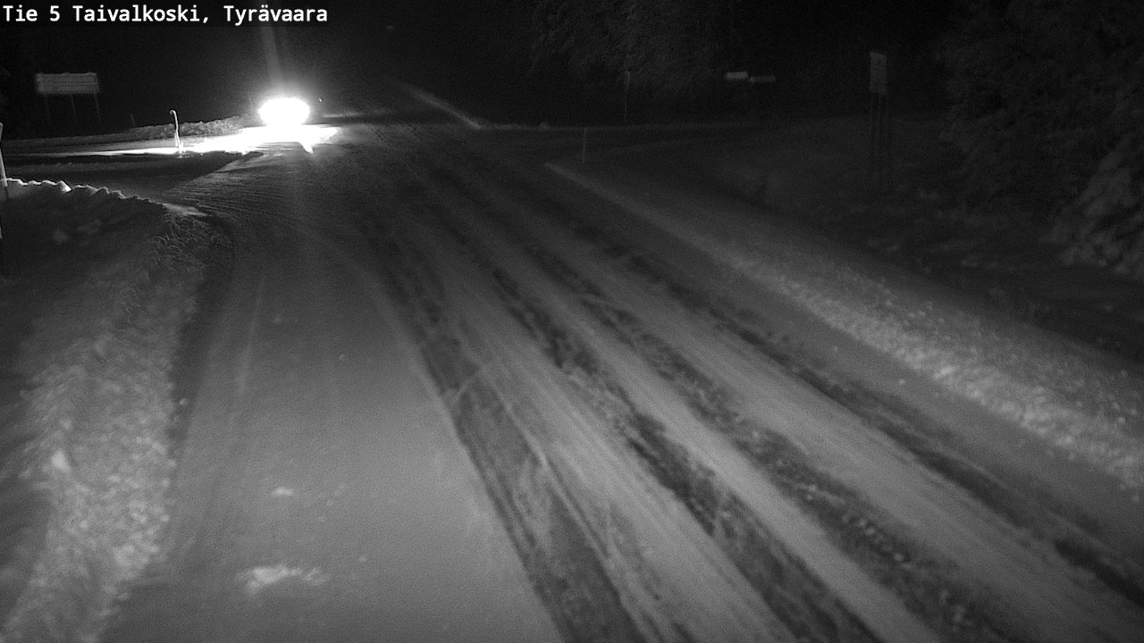 Weather Camera Image Väg 5 Taivalkoski, Tyrävaara, Taivalkoski, Pohjois-Pohjanmaa