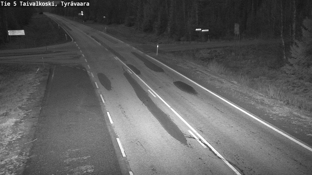 Kelikamerat Kuva Tie 5 Taivalkoski, Tyrävaara, Taivalkoski, Pohjois-Pohjanmaa