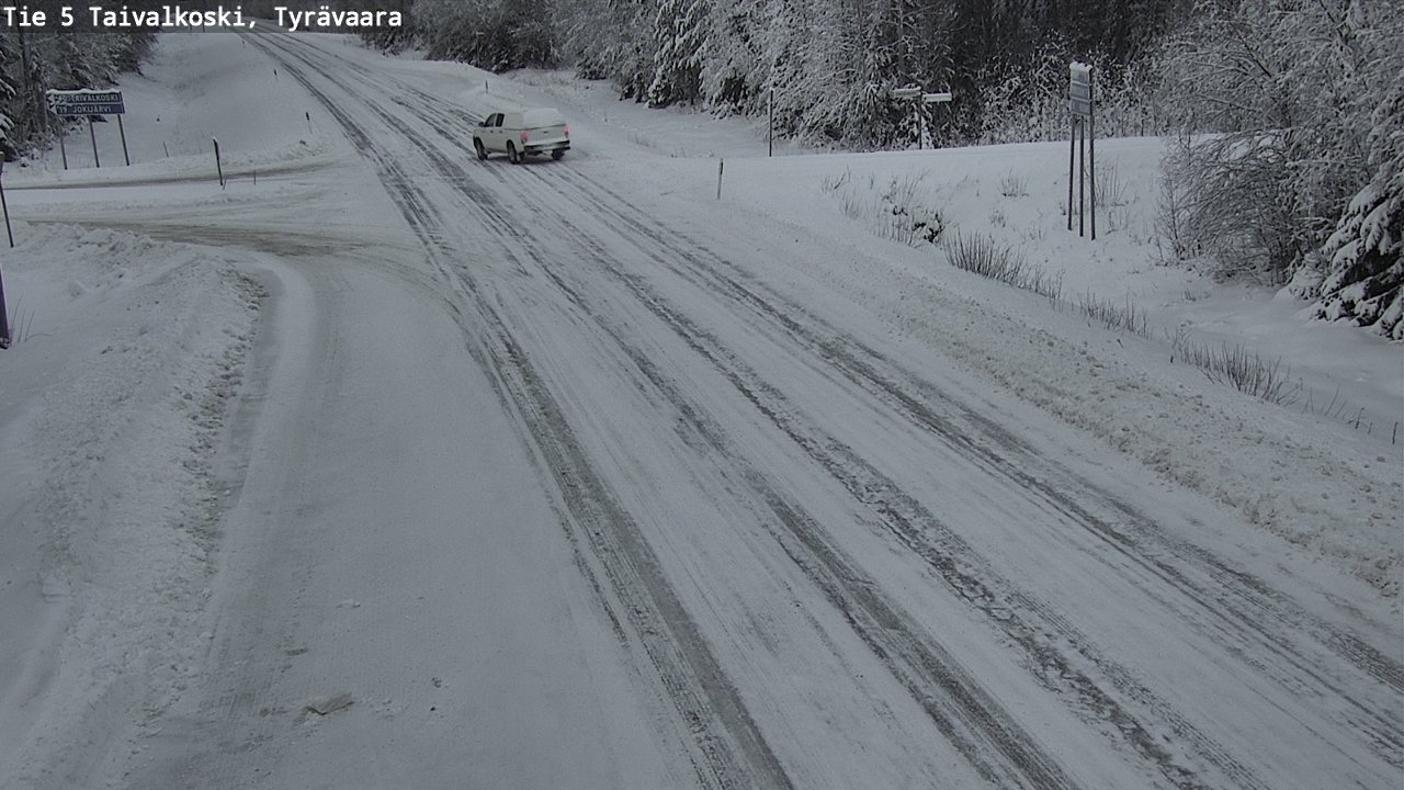 Weather Camera Image Road 5 Taivalkoski, Tyrävaara, Taivalkoski, Pohjois-Pohjanmaa