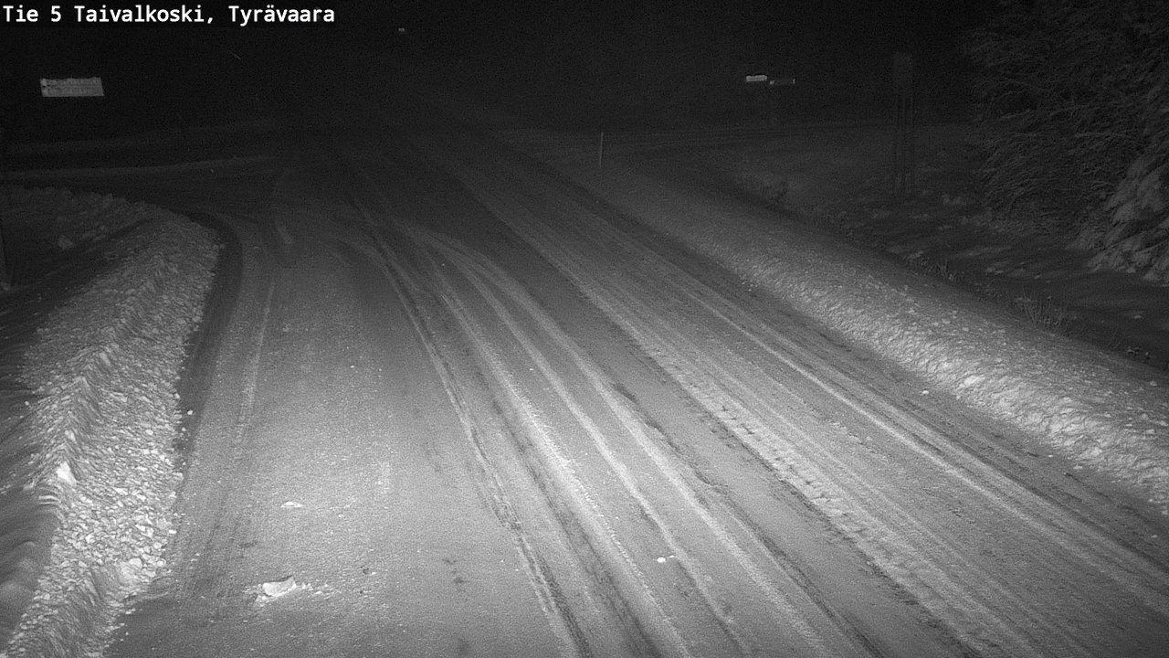 Weather Camera Image Road 5 Taivalkoski, Tyrävaara, Taivalkoski, Pohjois-Pohjanmaa