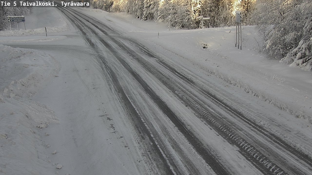 Kelikamerat Kuva Tie 5 Taivalkoski, Tyrävaara, Taivalkoski, Pohjois-Pohjanmaa