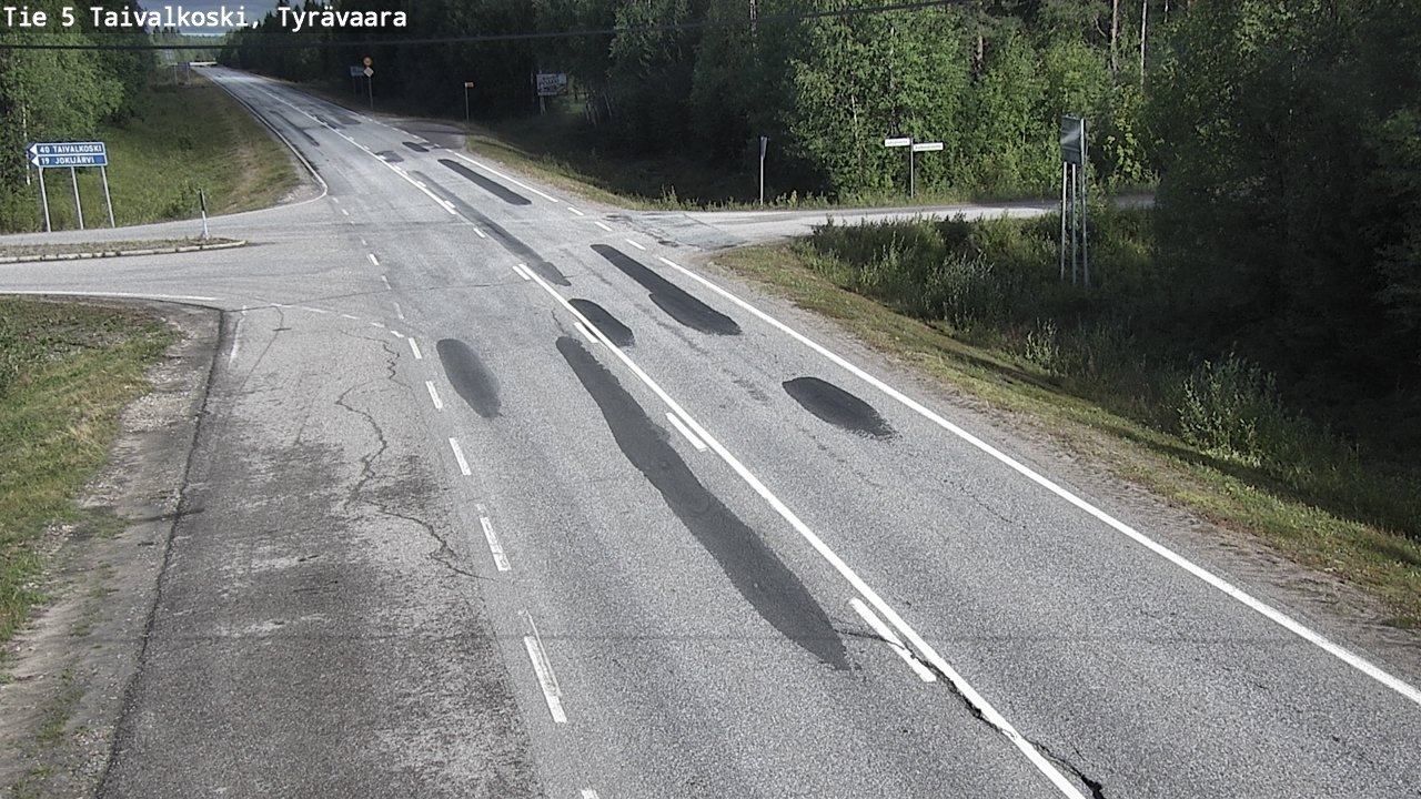 Kelikamerat Kuva Tie 5 Taivalkoski, Tyrävaara, Taivalkoski, Pohjois-Pohjanmaa