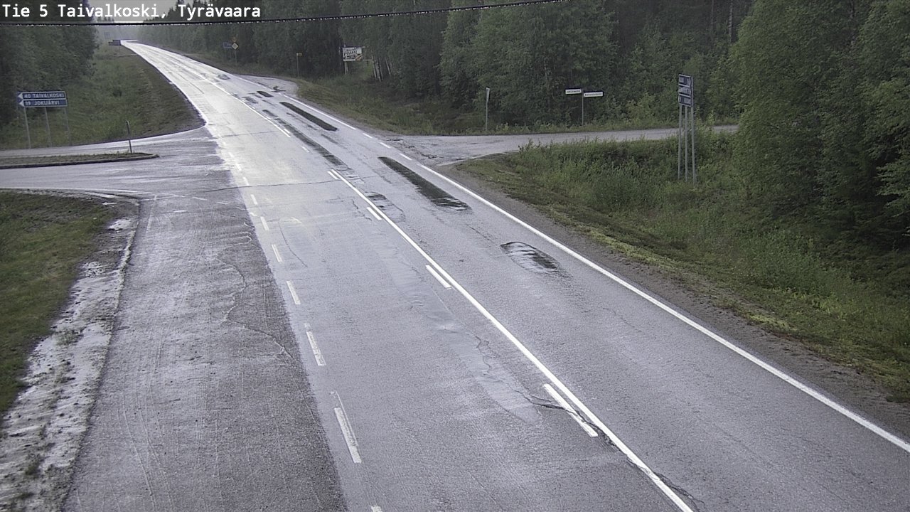 Kelikamerat Kuva Tie 5 Taivalkoski, Tyrävaara, Taivalkoski, Pohjois-Pohjanmaa