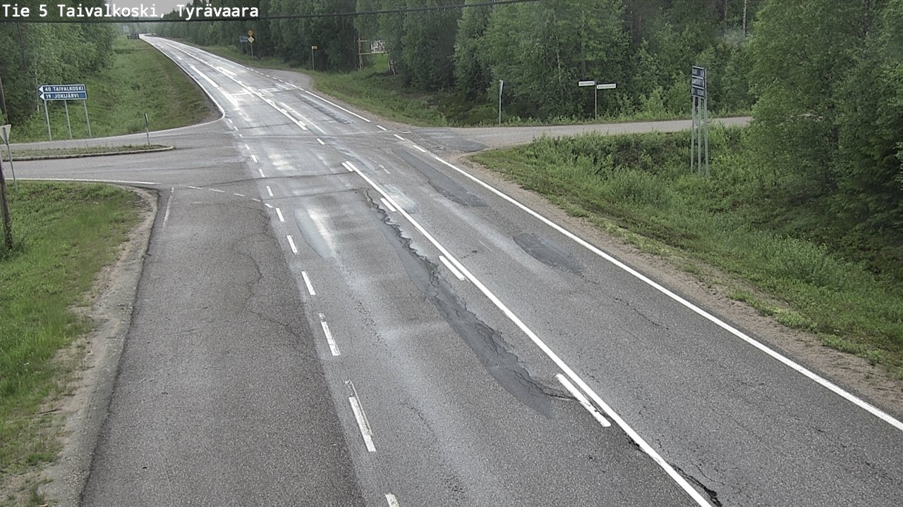 Kelikamerat Kuva Tie 5 Taivalkoski, Tyrävaara, Taivalkoski, Pohjois-Pohjanmaa