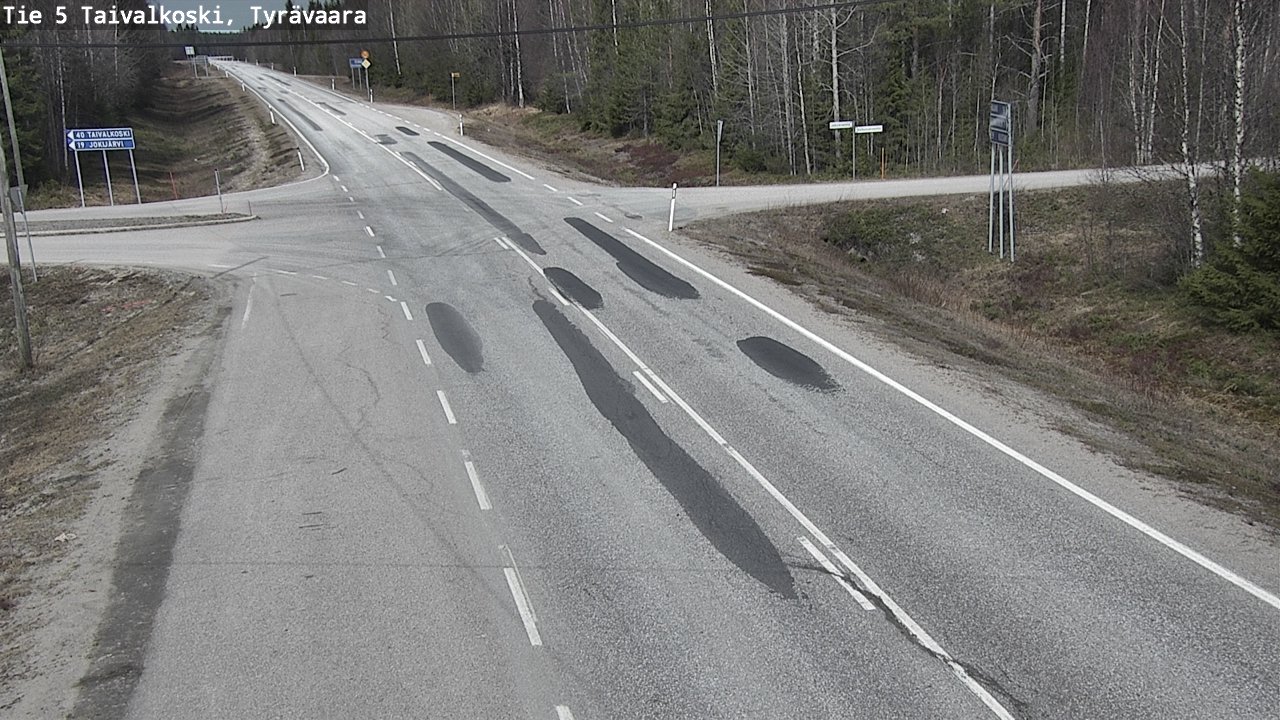 Kelikamerat Kuva Tie 5 Taivalkoski, Tyrävaara, Taivalkoski, Pohjois-Pohjanmaa
