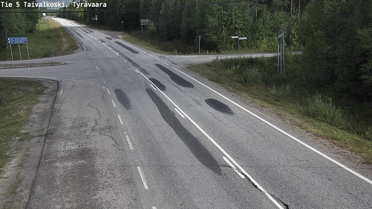 Kelikamerat Kuva Tie 5 Taivalkoski, Tyrävaara, Taivalkoski, Pohjois-Pohjanmaa