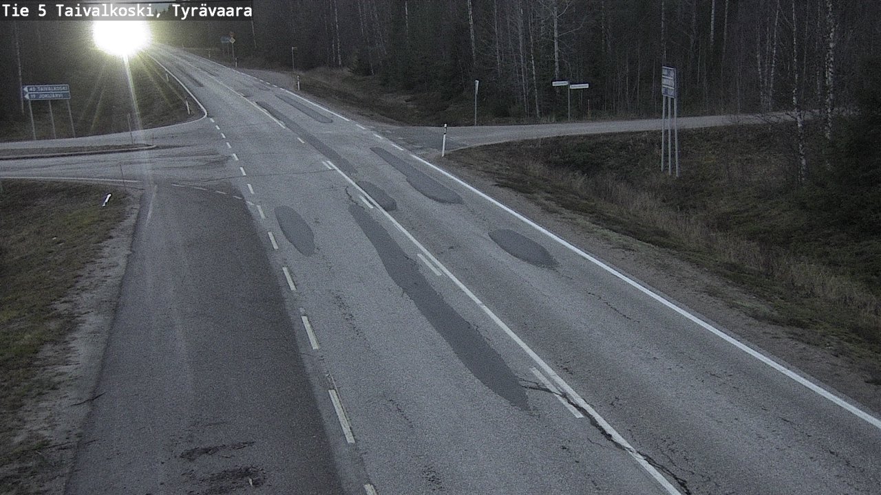 Kelikamerat Kuva Tie 5 Taivalkoski, Tyrävaara, Taivalkoski, Pohjois-Pohjanmaa