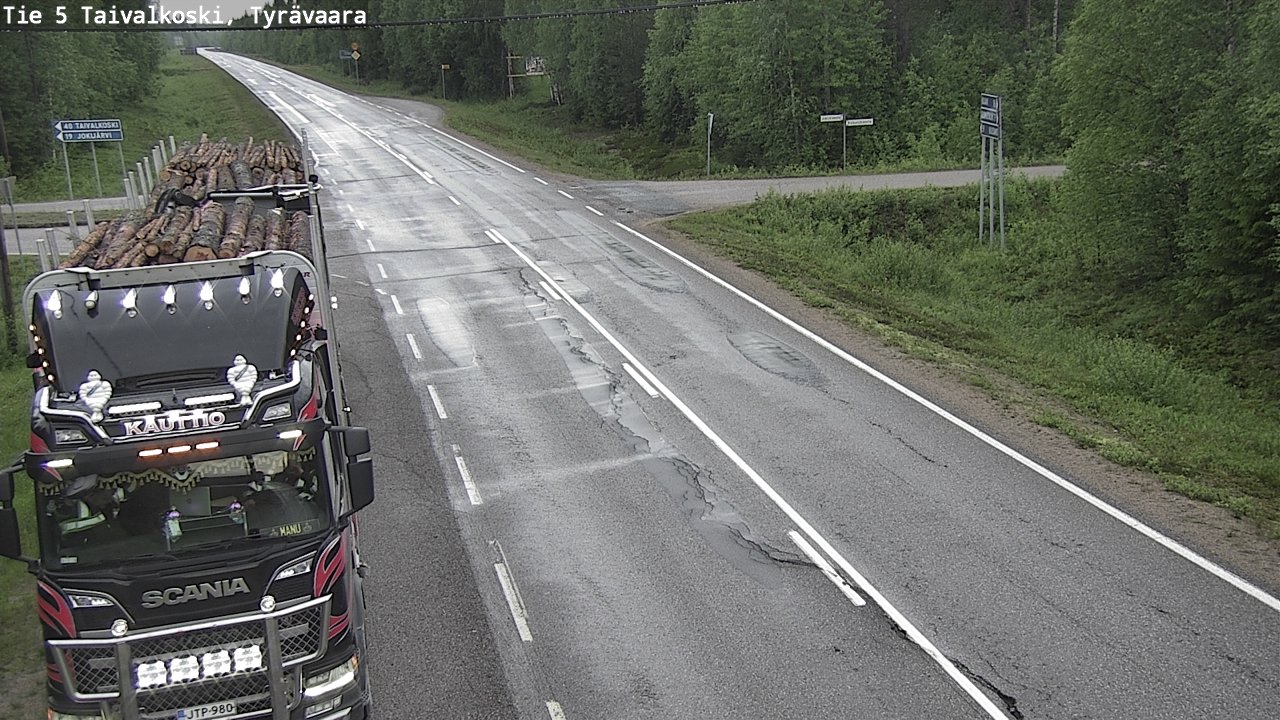 Kelikamerat Kuva Tie 5 Taivalkoski, Tyrävaara, Taivalkoski, Pohjois-Pohjanmaa