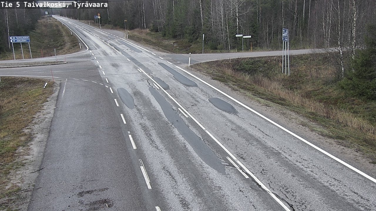 Kelikamerat Kuva Tie 5 Taivalkoski, Tyrävaara, Taivalkoski, Pohjois-Pohjanmaa