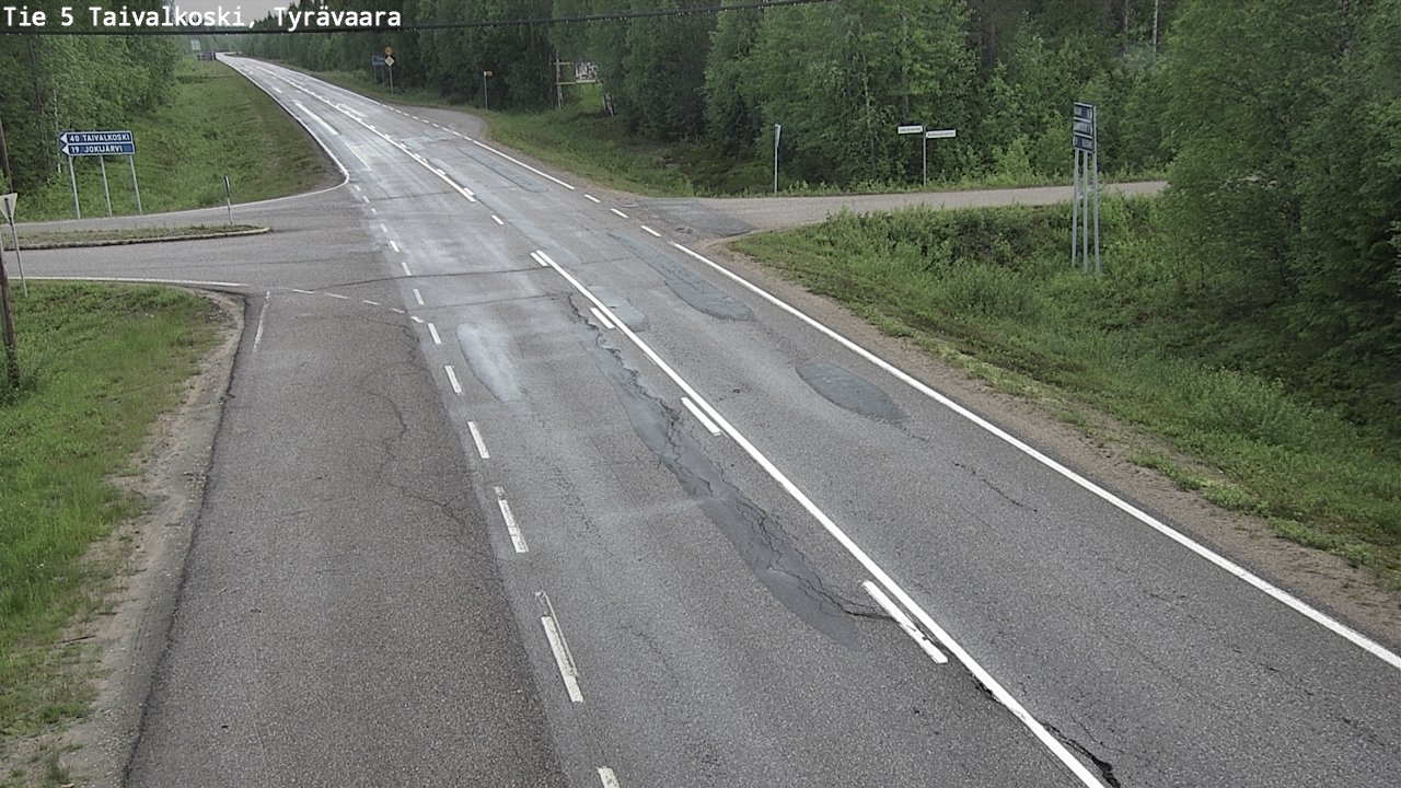 Kelikamerat Kuva Tie 5 Taivalkoski, Tyrävaara, Taivalkoski, Pohjois-Pohjanmaa