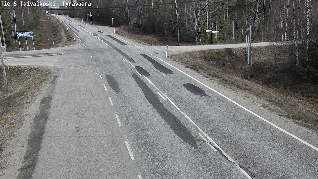 Kelikamerat Kuva Tie 5 Taivalkoski, Tyrävaara, Taivalkoski, Pohjois-Pohjanmaa